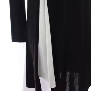 Zara W&B Collection Sz S NWT Two Tone Contrast Shift Dress Stretch Black White